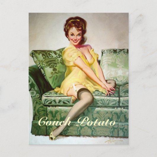 カウチポテトはがき ポストカード (正面)