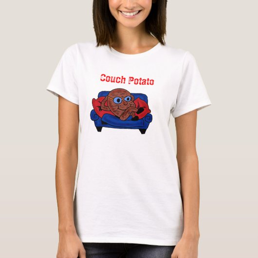 カウチポテトレディースシャツ Tシャツ (正面)