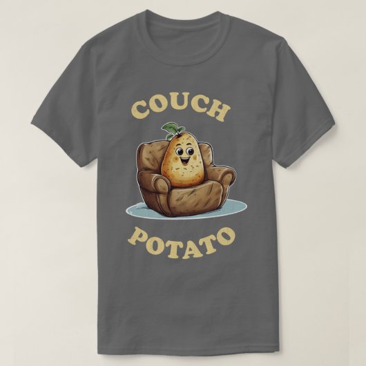 カウチポテトヴィンテージ Tシャツ (デザイン正面)