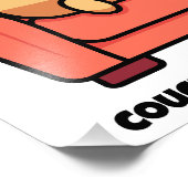 カウチポテト誇りを持ったと フォトプリント            (角)