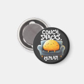 カウチポテト面白グッズ マグネット (正面/裏面)