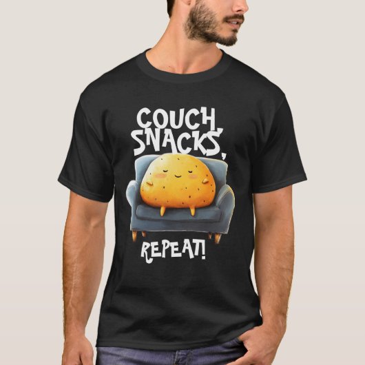 カウチポテト面白グッズ Tシャツ (正面)