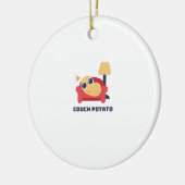 カウチポテト セラミックオーナメント (左)