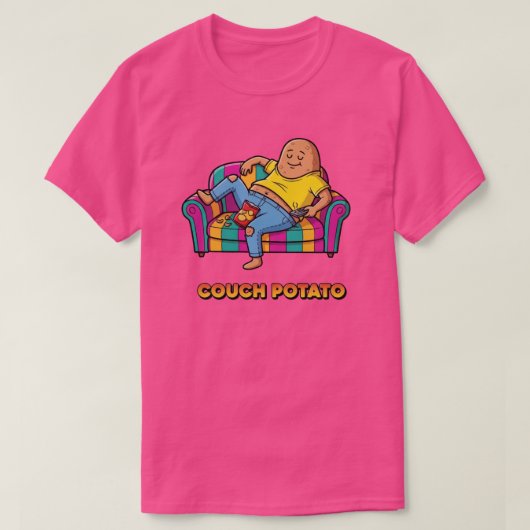 カウチポテト Tシャツ (デザイン正面)