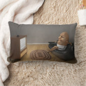 カウチ・ポテト族のための枕 ランバークッション (ブランケット)