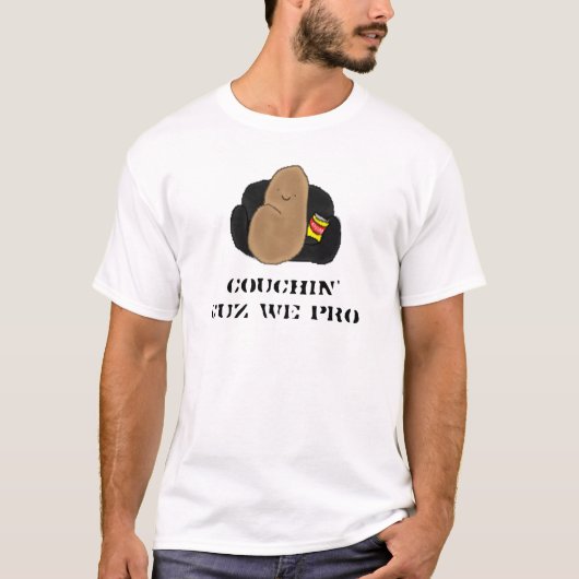 カウチ・ポテト族のワイシャツ Tシャツ (正面)