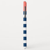 カウトいかりのモノグラム(トレンディーサンゴ海軍帯) Case-Mate iPhoneケース (裏面/左)