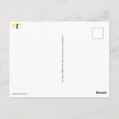 カウトおもしろいすしイラストレーションデザインカスタム ポストカード (裏面)