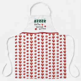 カウトおもしろいレッドサイコロレトロバンコ エプロン