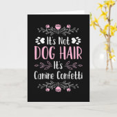 カウトおもしろい犬トリマー カード (黄色い花)