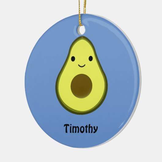 カウトかわいいアボカド セラミックオーナメント (左)