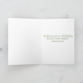 カウトかわいいズアイスクリーム誕生日カード カード (内部)