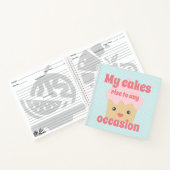 カウトかわいいズカップケーキ引用文ドッティレシピ ノートブック (内部)