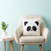 カウトかわいいパンダ|名前の追加 クッション (椅子)