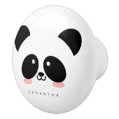 カウトかわいいパンダ|名前の追加 セラミックノブ (右)