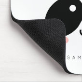 カウトかわいいパンダ|名前の追加 マウスパッド (コーナー)