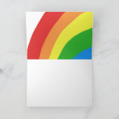 カウトかわいいレインボークラウドキッズサンキューカード サンキューカード (内部)