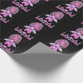 カウトこうもりスカルパステルゴシックスケルトンかわいい ラッピングペーパー (角)