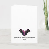 カウトこうもりハローウィンパーティ カード (裏面)