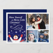 カウトすてき雪だるまホリデーカード シーズンカード (正面/裏面)