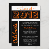 カウトな卒エレガント業届/招待状 招待状 (正面/裏面)