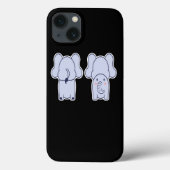 カウトアニメエレファントマンガかわいい Case-Mate iPhoneケース (裏面)