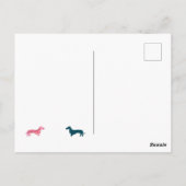 カウトアニーエイジウォーターカラーバルーンダックシュンド誕生日 ポストカード (裏面)