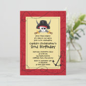 カウトアホイメーツ海賊バースデーパーティ招待状 招待状 (スタンド正面)