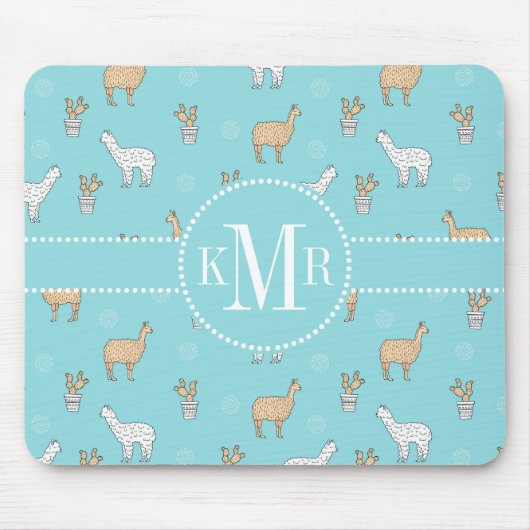 カウトアルパカラマサボテン マウスパッド (正面)