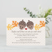 カウトアンドドコーンおもしろいカップルズウェディングシャワー 招待状 (スタンド正面)