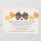 カウトアンドドコーンおもしろいカップルズウェディングシャワー 招待状 (正面/裏面)