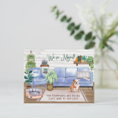 カウトイングリッシュブルドッグコージーニューホームムーブ          案内ポストカード (スタンド正面)