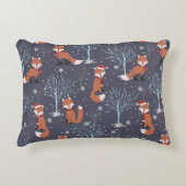 カウトウィンターキツネ アクセントクッション (正面)
