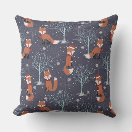 カウトウィンターキツネ クッション