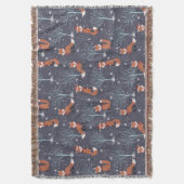 カウトウィンターキツネ スローブランケット (正面縦)