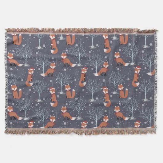 カウトウィンターキツネ スローブランケット (正面)