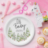 カウトウィンターフォレストベイビーシャワー紙プレート ペーパープレート (パーティー)