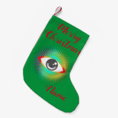 カウトエイリアンアイサンダー_コーブ スモールクリスマスストッキング (正面 (吊り時))