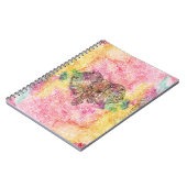 カウトエレファントウェテカラーハンドドローヘナフローラ ノートブック (左側)