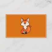 カウトオレンジキツネベビーシッティング育児 名刺 (裏面)