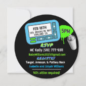 カウトオールドスクールレトロヒップホップ 招待状 (裏面)