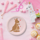 カウトカンガルーベビーシャワーパーティープレート ペーパープレート (パーティー)