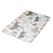 カウトカントリーファームハウス動物ウシヒツジ豚 バスマット (アングル)