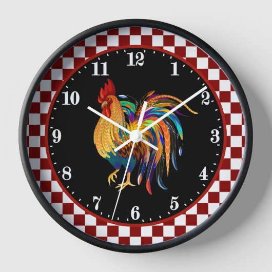 カウトカントリールースターファームハウスデコール 壁時計 (正面)