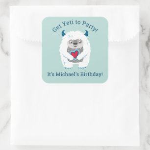 カウトキッズイェティ誕生日 スクエアシール
