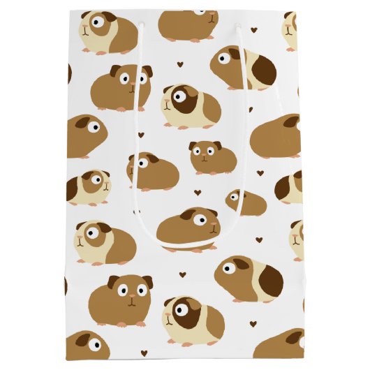 カウトギニアピッグスメディア抱き枕 ミディアムペーパーバッグ (裏面)