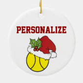 カウトクリスマステニスデザイン セラミックオーナメント (裏面)