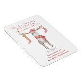 カウトクリスマスムース引っ越しましたホリデームービング  マグネット (右側)