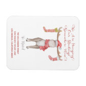 カウトクリスマスムース引っ越しましたホリデームービング  マグネット (横)