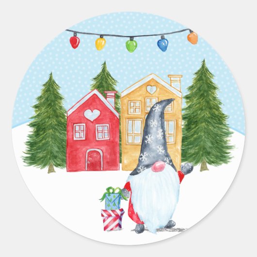 カウトクリスマス格言 ラウンドシール (正面)